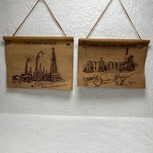 VTG The Texas Outfit‎ Leather Oil Rig Derrick Davis Permian Basis Oil Field